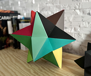 Origami Lesser Stellated Dodecahedron – Polyhedra Origami